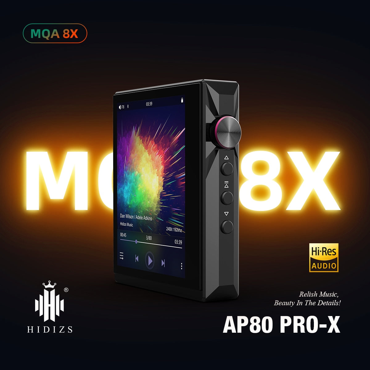 Hidizs AP80 PRO X (AP80PRO-X) Bluetooth Portable Music Player MP3